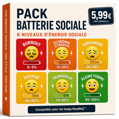 MoodyMoji™ – Pin d’Humeur Personnalisé